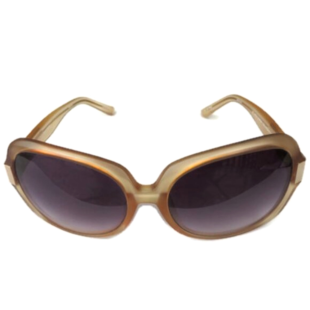 Linda Farrow Collaborations Matthew Williamson Oversized Beige Sunglasses